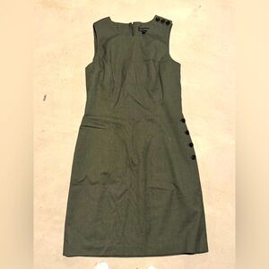 Banana republic wool Olive Green Sleeveless Dress